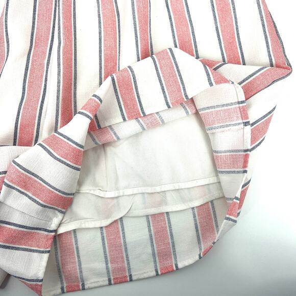 Mi Ami Francesca's Ticking Stripe Lined Shorts Size L - Picture 6 of 8